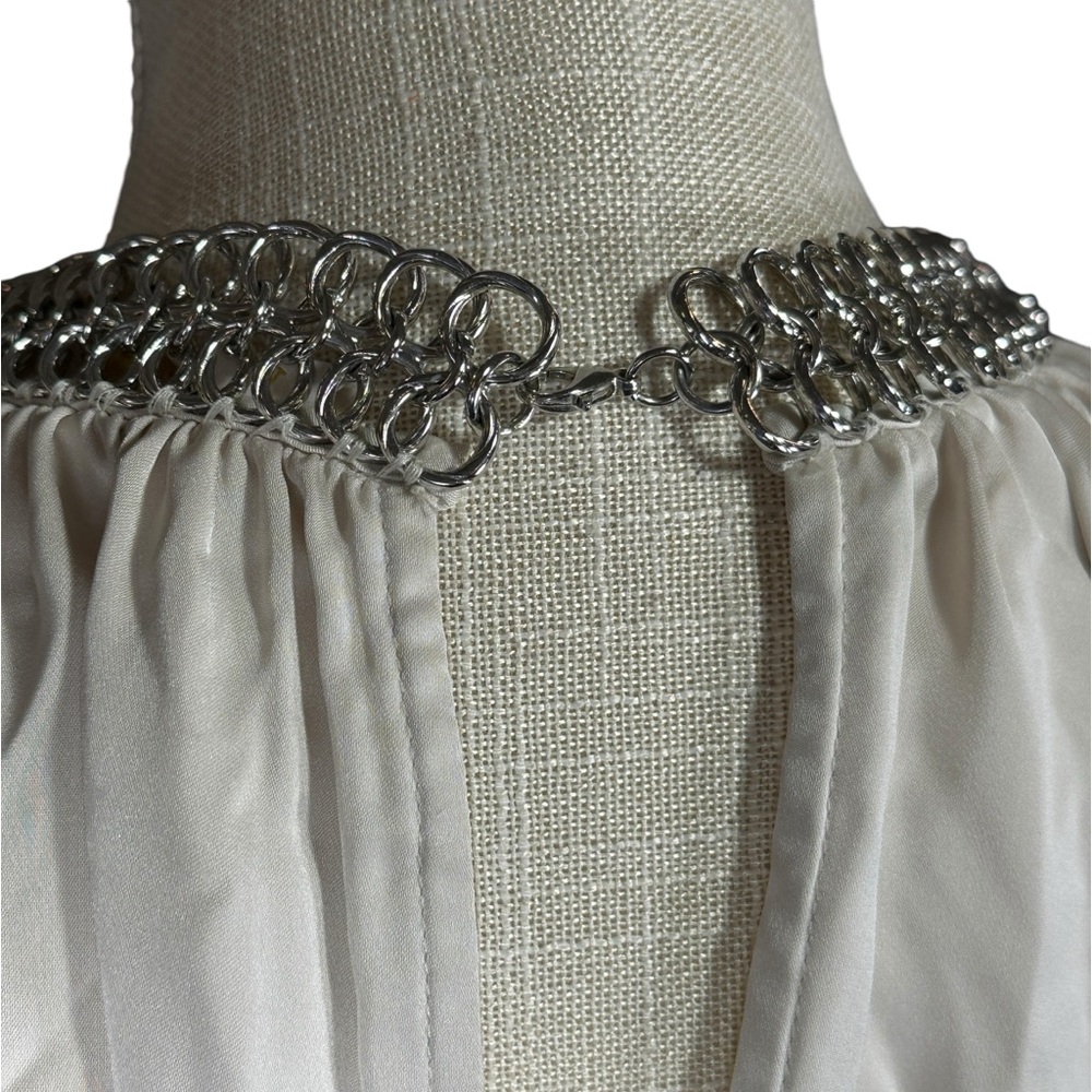 Ramy Brook Women's Claire Long Sleeve Chain Detail Top - Picture 3 of 11